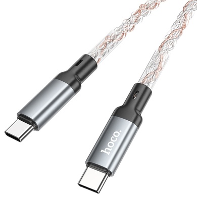 Дата кабель Hoco U112 Shine 2.4A USB to Type-C (1m), gray