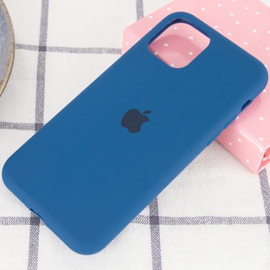 Чохол Silicone Case Full Protective (AA) для Apple iPhone 11 Pro (5.8"), Синій / Navy Blue
