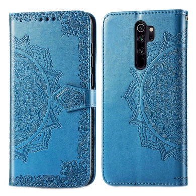 Кожаный чехол (книжка) Art Case с визитницей для Xiaomi Redmi Note 8 Pro Синий