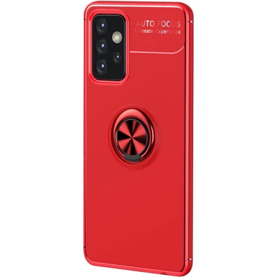 TPU чохол Deen ColorRing під магнітний тримач (opp) для Samsung Galaxy A72 4G / A72 5G, Красный / Красный