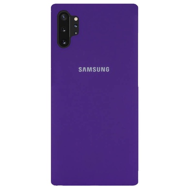 Чохол Silicone Cover Full Protective (AA) для Samsung Galaxy Note 10 Plus, Фіолетовий / Purple