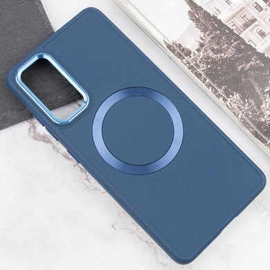 TPU чохол Bonbon Metal Style with MagSafe для Samsung Galaxy S24, Синій / Cosmos Blue