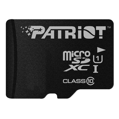 Карта памяти MicroSDXC 64 GB UHS-I Class 10 Patriot LX + SD-adapter (PSF64GMCSDXC10)