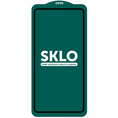 Защитное стекло SKLO 5D (тех.пак) для Realme 7 Pro Черный