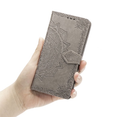 Кожаный чехол (книжка) Art Case с визитницей для Xiaomi Redmi 6A Серый