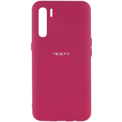 Чехол Silicone Cover My Color Full Protective (A) для Oppo A91 Бордовый / Marsala
