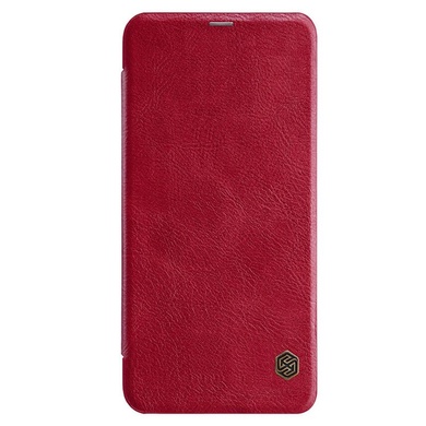 Кожаный чехол (книжка) Nillkin Qin Series для LG Q9 One, Красный
