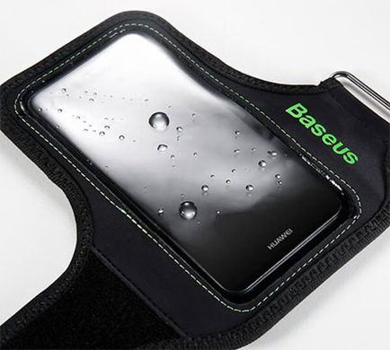 Спортивный чехол на запястье BASEUS Flexible Wristband 5.8", Зеленый
