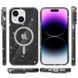 Чехол TPU Galaxy Sparkle (MagFit) для Apple iPhone 15 Plus (6.7") Black+Glitter