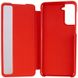 Чохол-книжка Smart View Cover для Samsung Galaxy S21+, Червоний / Світле віконце
