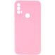 Чохол Silicone Cover Lakshmi Full Camera (AAA) для Motorola Moto E40, Рожевий / Light pink