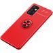 TPU чехол Deen ColorRing под магнитный держатель (opp) для Samsung Galaxy A72 4G / A72 5G Красный / Красный