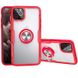 TPU+PC чехол Deen CrystalRing for Magnet (opp) для Apple iPhone 12 Pro / 12 (6.1") Бесцветный / Красный