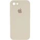 Чехол Silicone Case Square Full Camera Protective (AA) для Apple iPhone 7 / 8 / SE (2020) (4.7") Бежевый / Antigue White