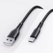 Дата кабель USAMS US-SJ502 U68 USB to MicroUSB (1m), Чорний