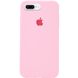 Чехол Silicone Case Full Protective (AA) для Apple iPhone 7 plus / 8 plus (5.5") Розовый / Light pink