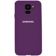 Чехол Silicone Cover Full Protective (AA) для Samsung Galaxy S9 Фиолетовый / Grape