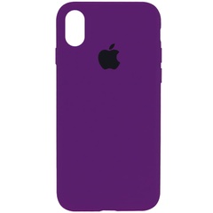 Чохол Silicone Case Full Protective (AA) для Apple iPhone XS Max (6.5 "), Фіолетовий / Ultra Violet