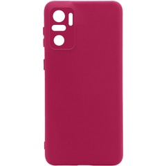 Чохол Silicone Cover Full Camera without Logo (A) для Xiaomi Redmi Note 10 / Note 10s, Бордовый / Marsala