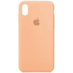 Чохол Silicone Case Full Protective (AA) для Apple iPhone X (5.8 ") / XS (5.8"), Помаранчевий / Cantaloupe