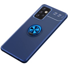 TPU чехол Deen ColorRing под магнитный держатель (opp) для Samsung Galaxy A72 4G / A72 5G Синий / Синий