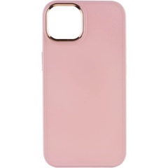 TPU чехол Bonbon Metal Style для Apple iPhone 13 (6.1") Розовый / Light pink