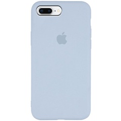 Чехол Silicone Case Slim Full Protective для Apple iPhone 7 plus / 8 plus (5.5"), Голубой / Ice blue