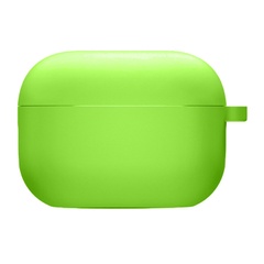 Силиконовый футляр с микрофиброй для наушников Airpods 3 Салатовый / Neon green
