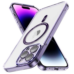TPU+PC чохол Fullcolor with Magnetic Safe для Apple iPhone 12 Pro (6.1"), Purple