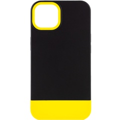Чохол TPU+PC Bichromatic для Apple iPhone 13 (6.1"), Black / Yellow
