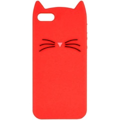 Силиконовая накладка 3D Cat для Apple iPhone 7 / 8 (4.7"), Красный