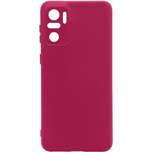 Чехол Silicone Cover Full Camera without Logo (A) для Xiaomi Redmi Note 10 / Note 10s Бордовый / Marsala