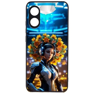 TPU+PC чехол Prisma Ladies для Oppo A38 / A18 Cyberpunk