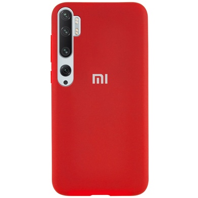 Чехол Silicone Cover Full Protective (AA) для Xiaomi Mi Note 10 / Note 10 Pro / Mi CC9 Pro Красный / Red