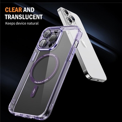 TPU+PC чехол Fullcolor with Magnetic Safe для Apple iPhone 12 Pro (6.1") Purple