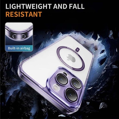 TPU+PC чехол Fullcolor with Magnetic Safe для Apple iPhone 12 Pro (6.1") Purple