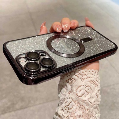 TPU чохол Delight case with MagSafe із захисними лінзами на камеру для Apple iPhone 15 (6.1"), Чорний / Black
