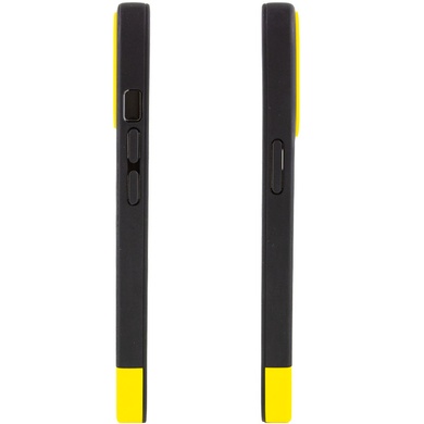 Чехол TPU+PC Bichromatic для Apple iPhone 13 (6.1") Black / Yellow