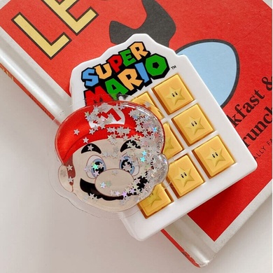 Тримач для телефона круглий (liquid shine), Марио