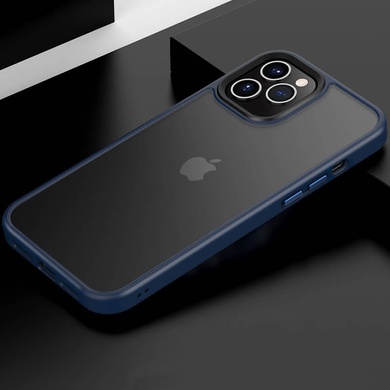 TPU+PC чохол Metal Buttons для Apple iPhone 13 Pro (6.1 "), Синий
