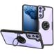 TPU+PC чехол Deen CrystalRing for Magnet (opp) для Samsung Galaxy S21+ Бесцветный / Черный