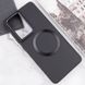 TPU чохол Bonbon Metal Style with MagSafe для Samsung Galaxy S21 Ultra, Чорний / Black