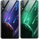 TPU+Glass чехол светящийся в темноте для Xiaomi Mi 9 Pro Метеорит / Синий