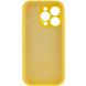 Чехол Silicone Case Full Camera Protective (AA) для Apple iPhone 13 Pro Max (6.7") Желтый / Yellow