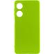 Чохол Silicone Cover Lakshmi Full Camera (A) для Oppo A38 / A18, Салатовый / Neon Green