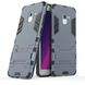 Ударопрочный чехол-подставка Transformer для Samsung A730 Galaxy A8+ (2018) с мощной защитой корпуса, Серый / Metal slate