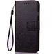 Кожаный чехол (книжка) Four-leaf Clover с визитницей для Xiaomi Pocophone F2, Черный