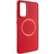 TPU чехол Bonbon Metal Style with MagSafe для Samsung Galaxy S21 FE Красный / Red
