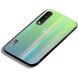 TPU+Glass чехол Gradient Aurora с лого для Xiaomi Mi CC9 / Mi 9 Lite, Зеленый