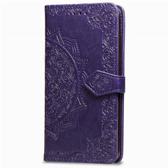 Кожаный чехол (книжка) Art Case с визитницей для Xiaomi Mi A2 Lite / Xiaomi Redmi 6 Pro Фиолетовый